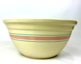 #83 • McCoy Large Mixing Bowl Pink & Blue Stripes #14
