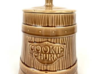 #52 • McCoy Pottery Butter Churn Cookie Jar
