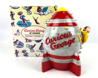 #17 • Vandor Curious George Rocket Cookie Jar
