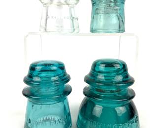 #194 • Glass Insulators - Set of Four
