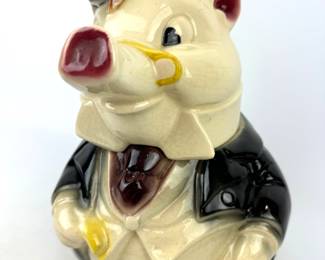 #277 • Brush McCoy Gentleman Pig Cookie Jar W-7
