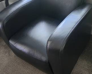 Faux leather chair