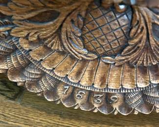 Absolutely gorgeous 8.5’ historical, ornate, hand-carved, Covered Wagon (mid to late 1800s - year of 1839) armoire that comes apart in at least 4 pieces (piece was purchased by current owner from the Sabates family)