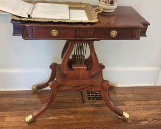 Lyre secretary table