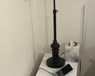 Side table and modern lamp