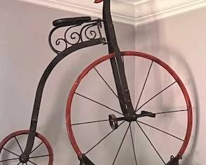 Daughters of the American Revolution replica bicycle art