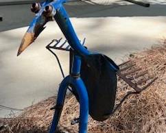 Hand made "tool" birds for yard decor. Totally unique!