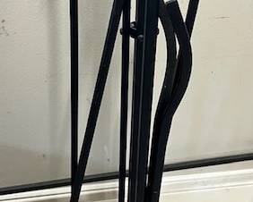 Plow & Hearth fireplace tool set, wrought iron