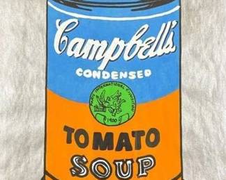  01 Campbells Soup by Andy Warhol  Signed and Stamped