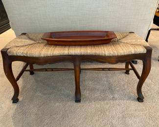 woven seat bench