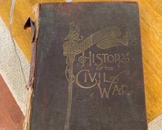 Antique history books about the Civil War