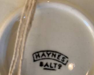 Backstamp of Indian head plate