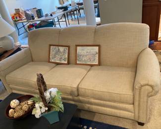 Sofa matches the love seat, also by Smith Bros.