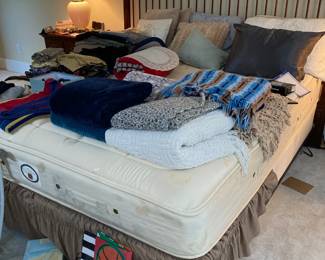 king sized bed, mattress by Sterns & Foster