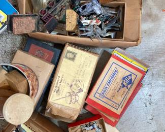 German made antique lead soldiers and war time figurines