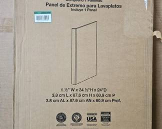 Lot 357 | New White Dishwasher End Panel