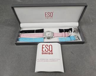 Lot 73 | New ESQ Swiss Watch with Extra Bands