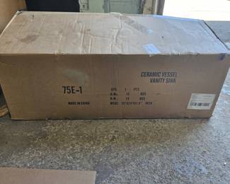 Lot 326 | New White Ceramic Vessel Vanity Sink Basin