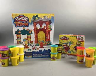 Lot 114 | 2 Play-Doh Sets Firehouse & Spiderman & More
