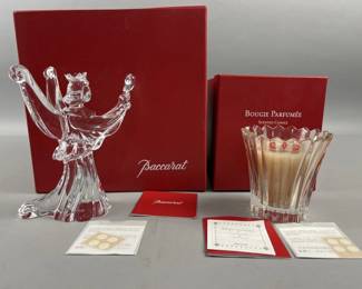 Lot 26 | Baccarat Angel & Bougie Candle Signed