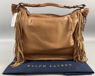 Lot 51 | Ralph Lauren Leather Fringe Purse NWT