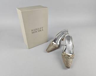 Lot 210 | Vintage Badgley Mischika Size 6.5 Venus Heels