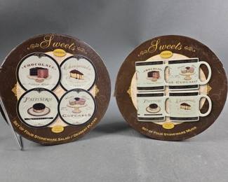 Lot 220 | New Oneida Stoneware Mugs and Plates