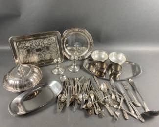 Lot 381 | SilverPlate & Assorted Flatware Lot
