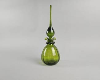 Lot 156 | MCM Unmarked Handblown Glass Decanter