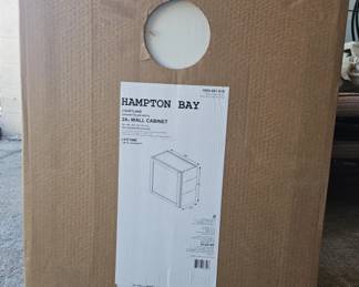 Lot 299 | Hampton Bay White 24" Wall Cabinet