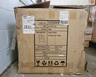 Lot 349 | New White 24" Vanity Cabinet