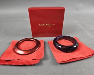 Lot 64 | Salvatore Ferragamo Resin Bracelets