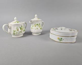 Lot 154 | Vintage Hollohaza & Ironstone Sugar & Creamer