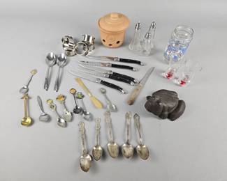 Lot 428 | Vintage Souvenir Spoons, Cast Iron Frog & More!