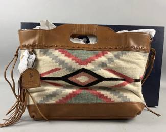 Lot 8 | Ralph Lauren Polo Western Wool Tote NWT