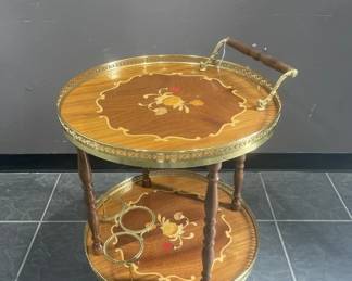 Lot 391 | Italian Marquetry Bar Cart