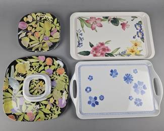 Lot 270 | Vtg Villeroy & Boch Melamine Trays & More!