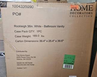 Lot 327 | New Home Decorators Rockleigh Bathroom Vanity