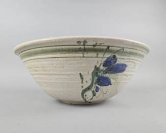 Lot 230 | Marked Handmade 15" Pottery Bowl