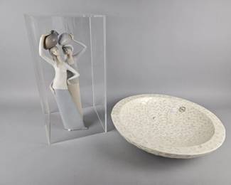 Lot 427 | Vintage Lladro & World Traveler Deco Bowl