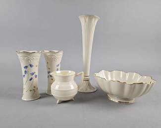 Lot 364 | Vintage Gold Trim Ivory Lenox & Belleek