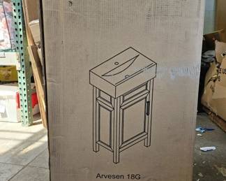 Lot 311 | New Home Decorators Dove Grey Bathroom Vanity