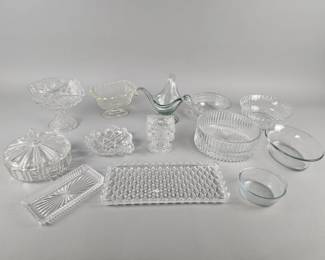 Lot 438 | Vintage Crystal, Clear & Cut Glass Lot
