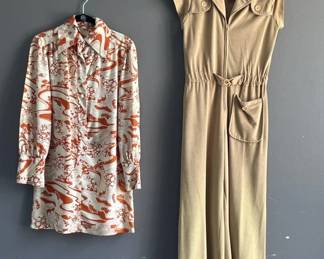 Lot 198 | Vintage Leisure Jumpsuit & Shift Dress