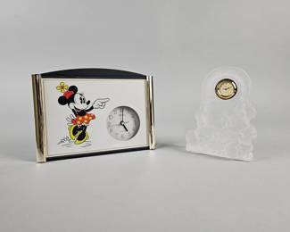 Lot 175 | Vintage Seiko Quartz Minnie & Mickey Clocks