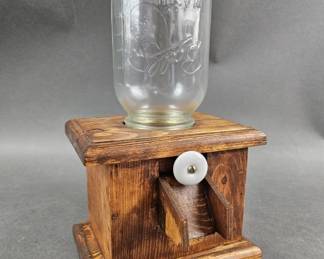 Lot 224 | Vintage Handmade Wooden Candy Dispenser