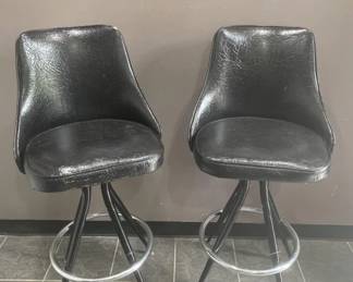 Lot 401 | 2 Vintage Bar Stools