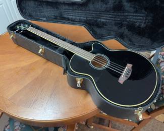 Ibanez Electric Acoustic Bass Guitar with built in tuner.  Mint condition