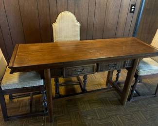 Sofa Table that expands into a dining table-see next picture!!!