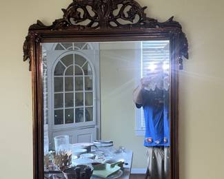 Large Ornate Gold leaf mirror